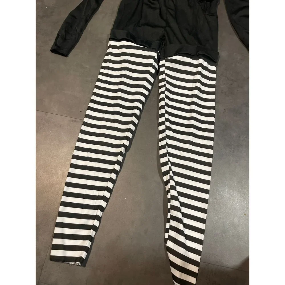 Alice The‎ Psycho Costume Set - Stunning Black & White Polyester Design H-638